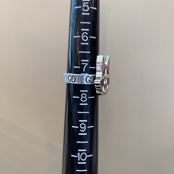 π₯³π HOST PICK ππ₯³ Gucci Bosco Dog πΆ Ring in Silver - Picture 7 of 7